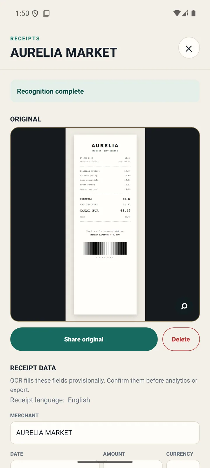 PriceInfo Wallet: Einnahmen